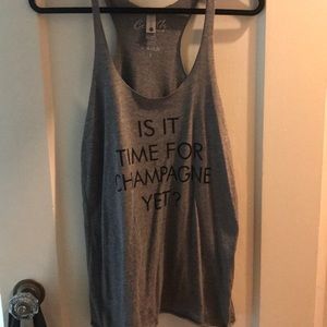Is it time for champagne yet tank